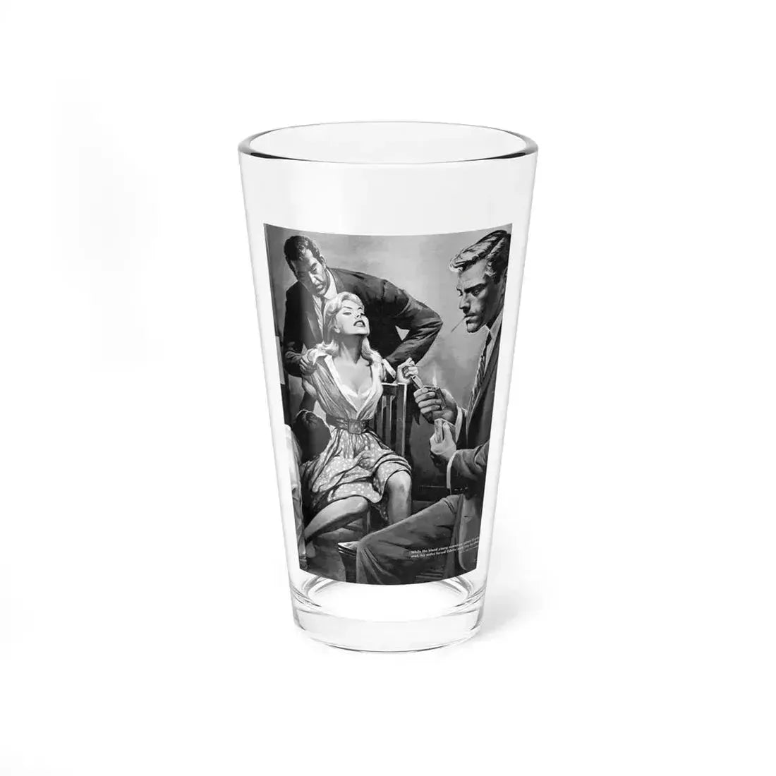 The House of No Escape, For Men Only, December 1958 (Magazine Illustration) Pint Glass 16oz 16oz - Go Mug Yourself