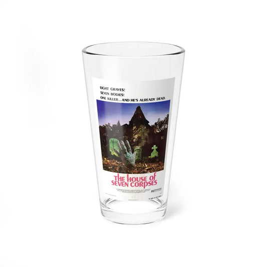 THE HOUSE OF SEVEN CORPSES 1974 Movie Poster - Pint Glass 16oz 16oz - Go Mug Yourself