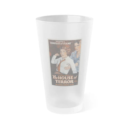 THE HOUSE OF TERROR 1928 Movie Poster - Frosted Pint Glass 16oz Default Title - Go Mug Yourself
