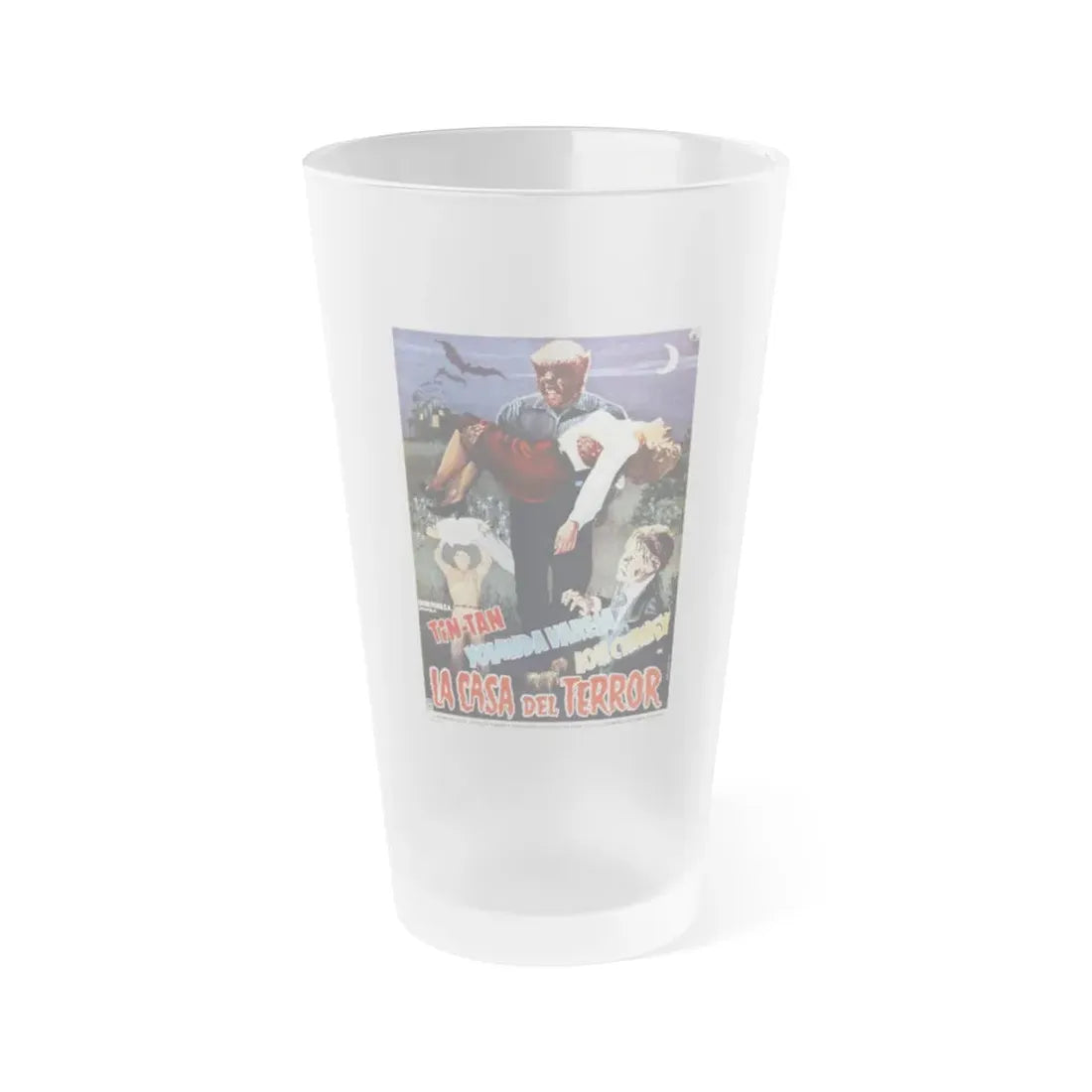 THE HOUSE OF TERROR 1960 Movie Poster - Frosted Pint Glass 16oz Default Title - Go Mug Yourself