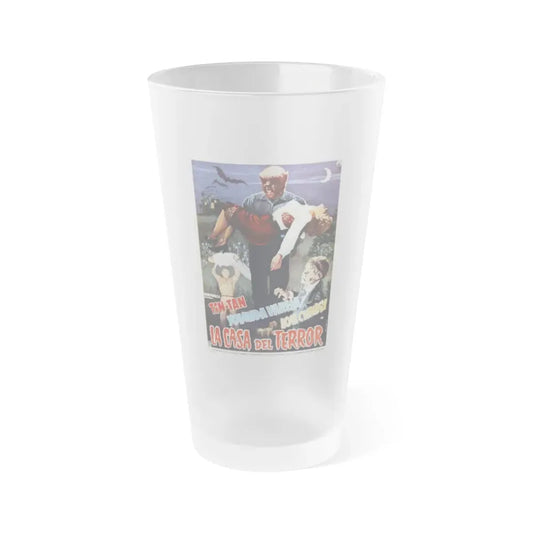 THE HOUSE OF TERROR 1960 Movie Poster - Frosted Pint Glass 16oz Default Title - Go Mug Yourself