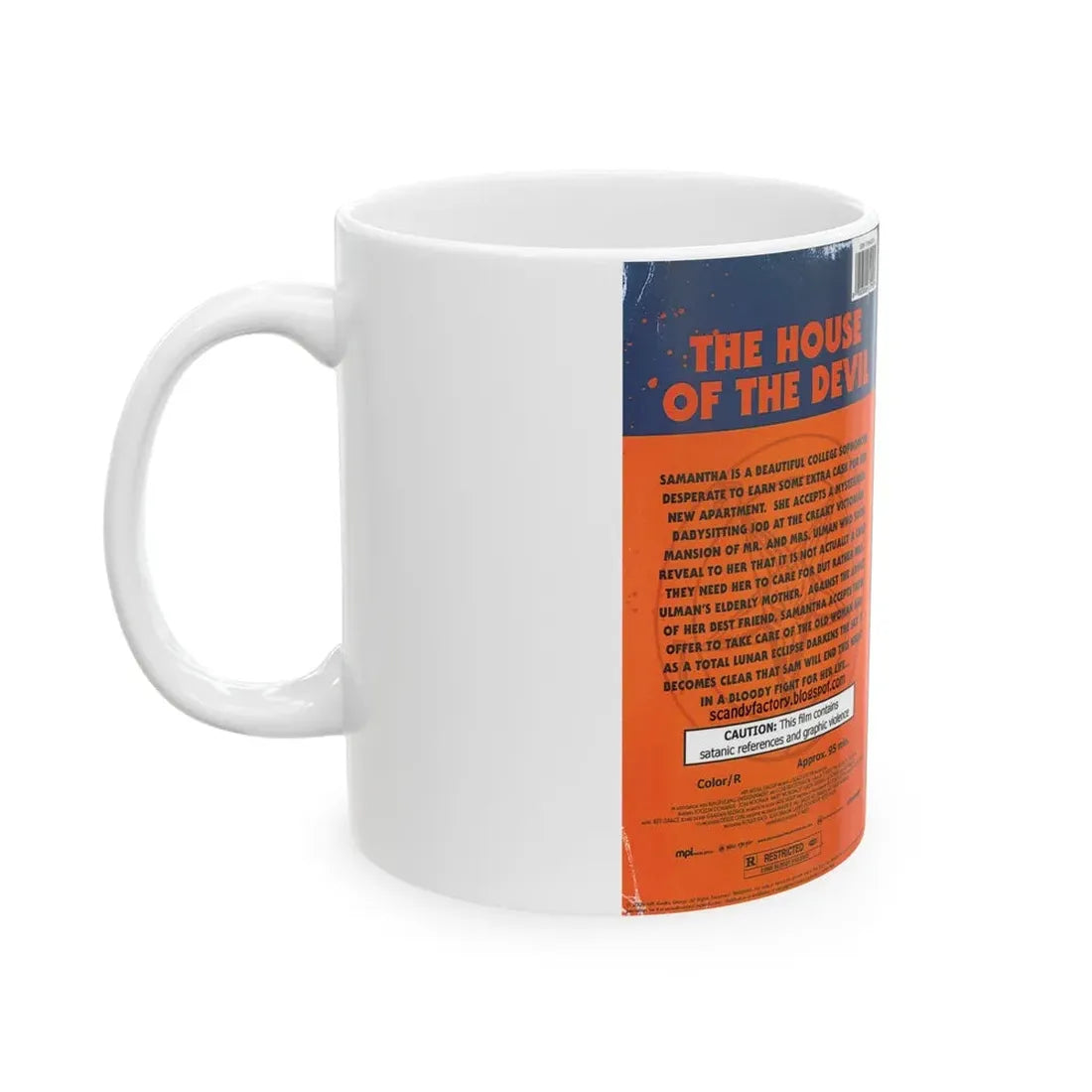 THE HOUSE OF THE DEVIL (VHS COVER) - White Coffee Mug - Go Mug Yourself