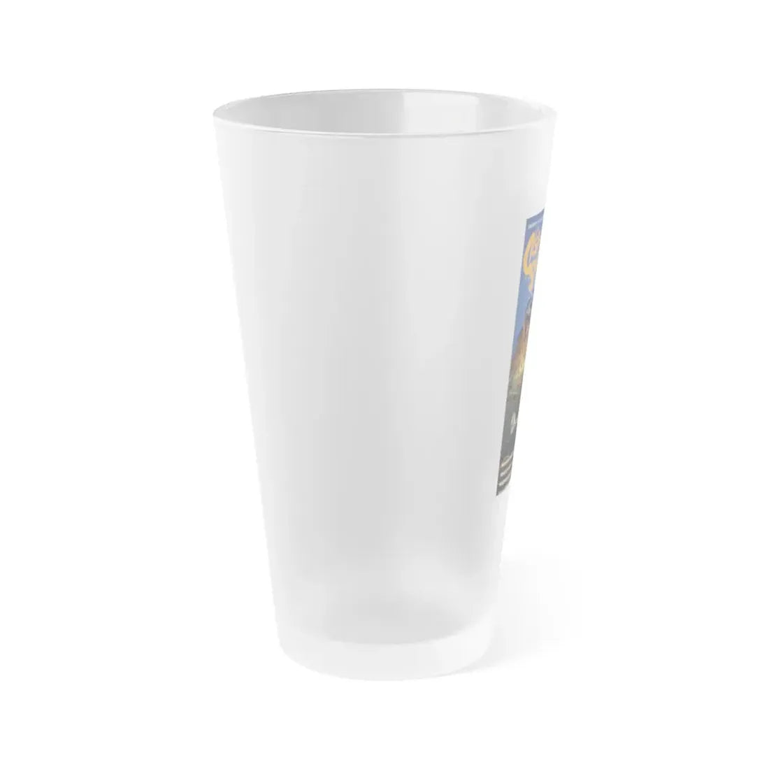THE HOUSE OF THE SEVEN GRAVES 1982 Movie Poster - Frosted Pint Glass 16oz - Go Mug Yourself