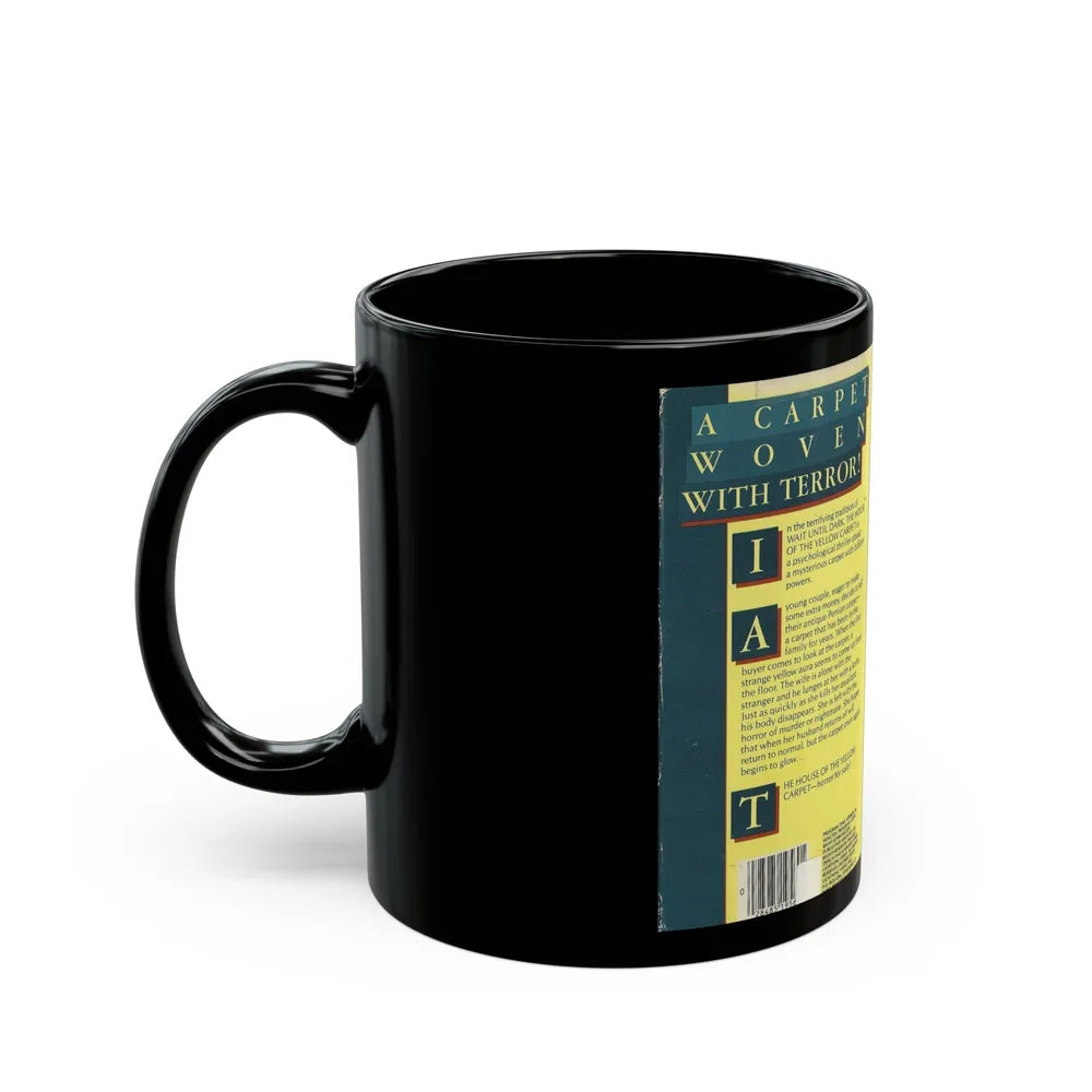 THE HOUSE OF THE YELLOW CARPET LIGHTNING VIDEO (VHS COVER) - Black Coffee Mug-Go Mug Yourself