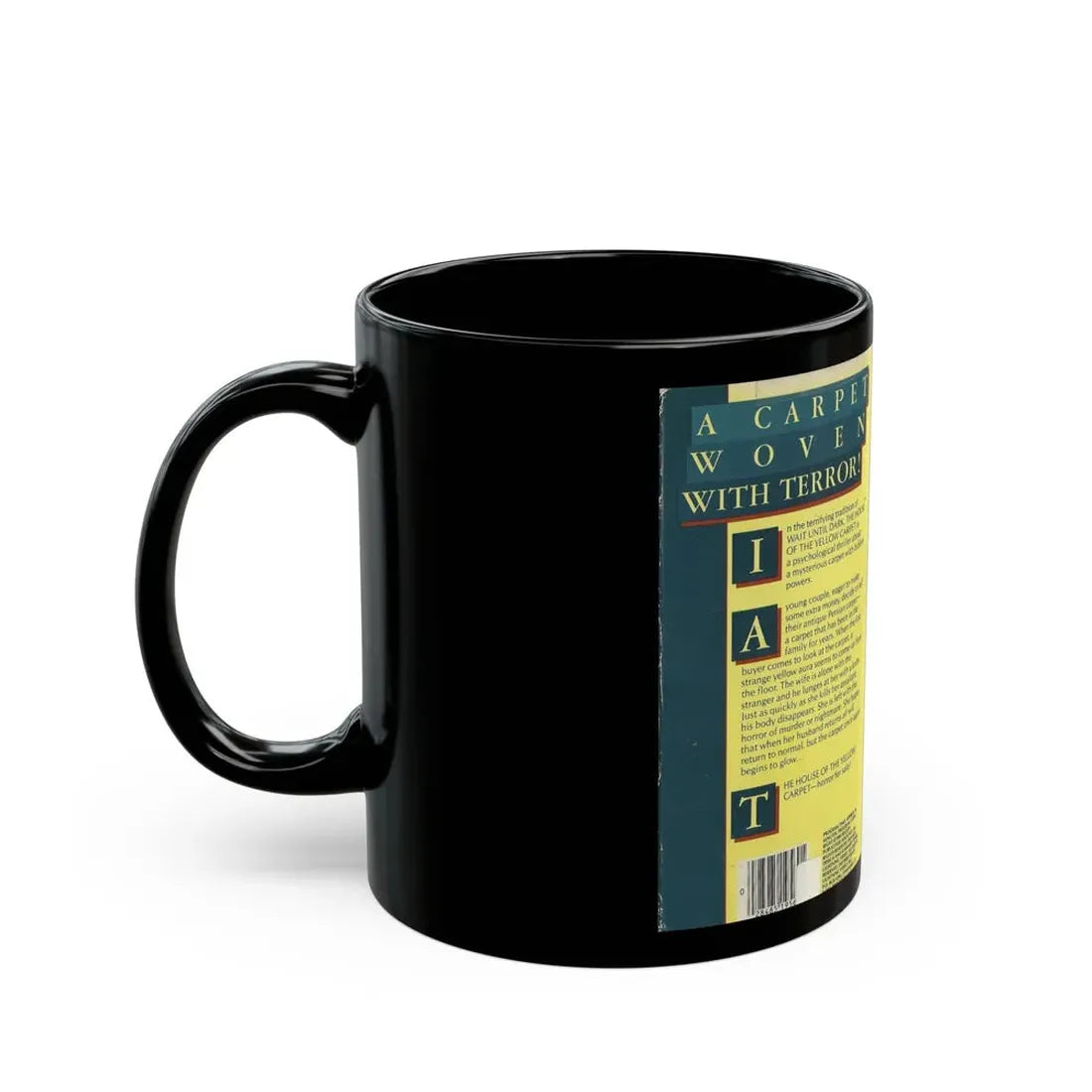 THE HOUSE OF THE YELLOW CARPET LIGHTNING VIDEO (VHS COVER) - Black Coffee Mug - Go Mug Yourself