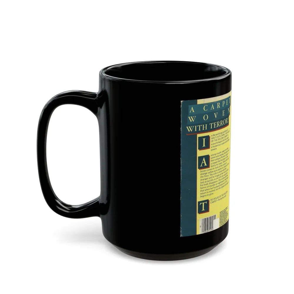 THE HOUSE OF THE YELLOW CARPET LIGHTNING VIDEO (VHS COVER) - Black Coffee Mug-Go Mug Yourself