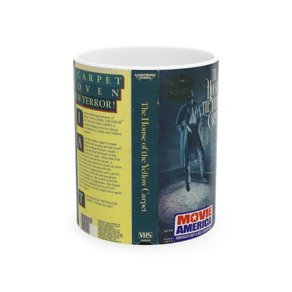 THE HOUSE OF THE YELLOW CARPET LIGHTNING VIDEO (VHS COVER) - White Coffee Mug 11oz - Go Mug Yourself