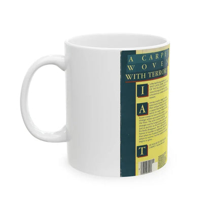THE HOUSE OF THE YELLOW CARPET LIGHTNING VIDEO (VHS COVER) - White Coffee Mug - Go Mug Yourself