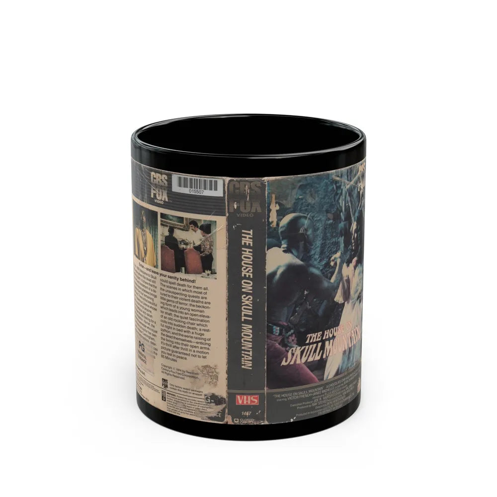 THE HOUSE ON SKULL MOUNTAIN (VHS COVER) - Black Coffee Mug-11oz-Go Mug Yourself