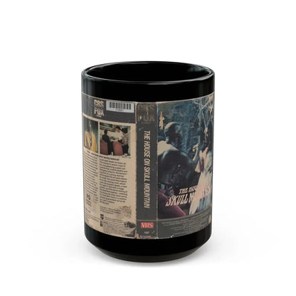 THE HOUSE ON SKULL MOUNTAIN (VHS COVER) - Black Coffee Mug 15oz - Go Mug Yourself