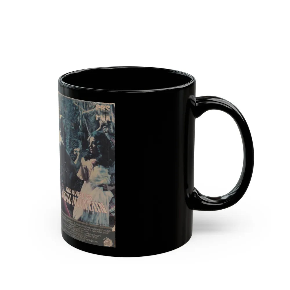 THE HOUSE ON SKULL MOUNTAIN (VHS COVER) - Black Coffee Mug-Go Mug Yourself