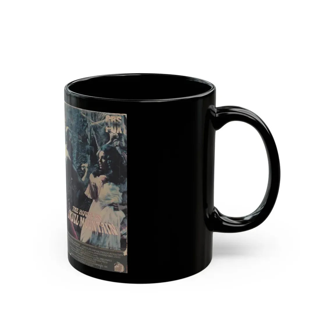 THE HOUSE ON SKULL MOUNTAIN (VHS COVER) - Black Coffee Mug - Go Mug Yourself