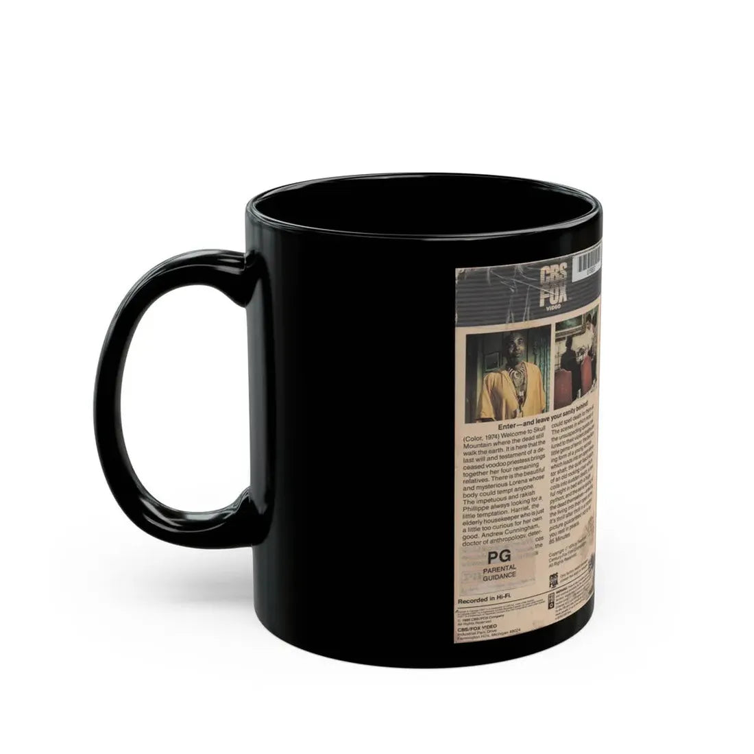 THE HOUSE ON SKULL MOUNTAIN (VHS COVER) - Black Coffee Mug - Go Mug Yourself