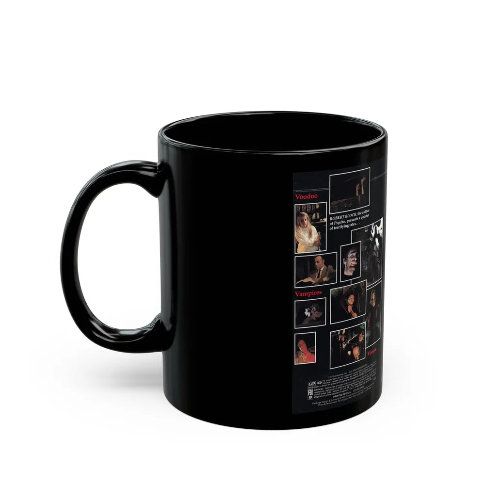 THE HOUSE THAT DRIPPED BLOOD (VHS COVER) - Black Coffee Mug-Go Mug Yourself