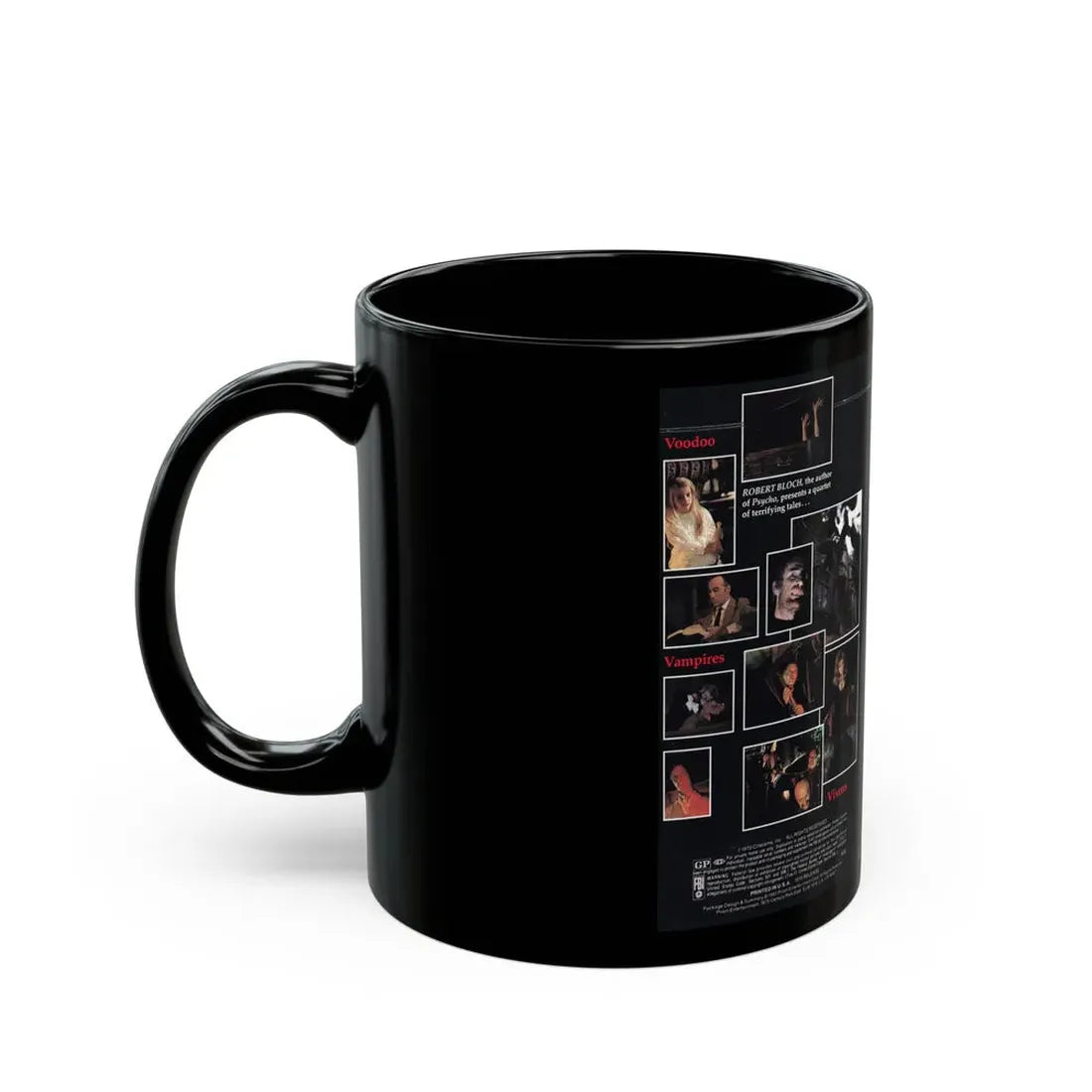 THE HOUSE THAT DRIPPED BLOOD (VHS COVER) - Black Coffee Mug - Go Mug Yourself