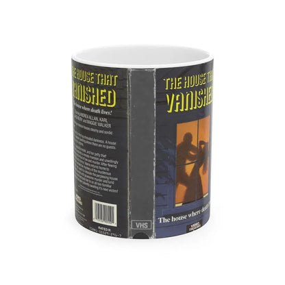 THE HOUSE THAT VANISHED (VHS COVER) - White Coffee Mug 11oz - Go Mug Yourself
