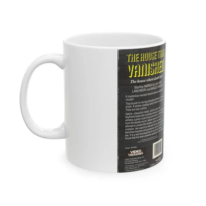 THE HOUSE THAT VANISHED (VHS COVER) - White Coffee Mug - Go Mug Yourself