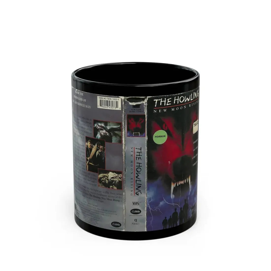 THE HOWLING NEW MOON RISING VERSION2 (VHS COVER) - Black Coffee Mug 11oz - Go Mug Yourself