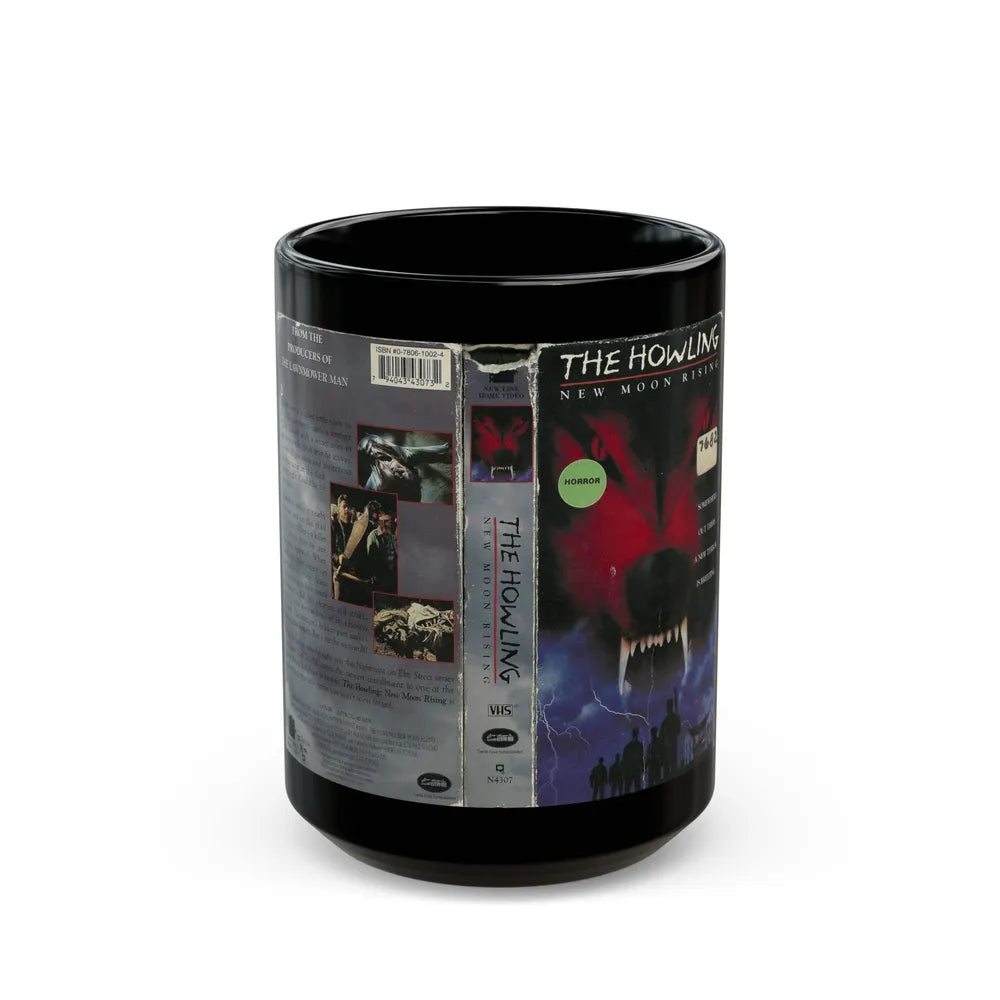 THE HOWLING NEW MOON RISING VERSION2 (VHS COVER) - Black Coffee Mug-15oz-Go Mug Yourself