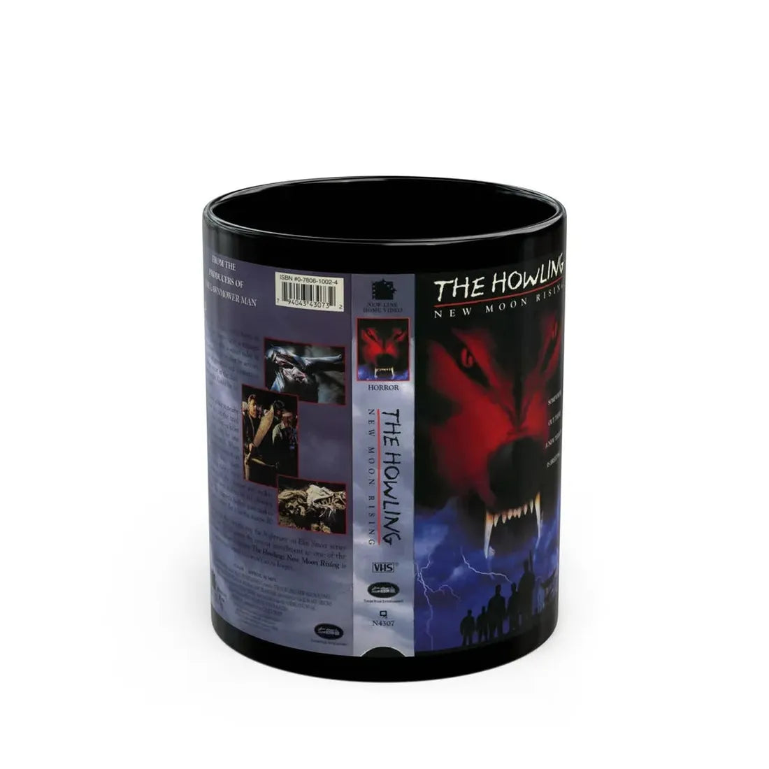 THE HOWLING NEW MOON RISING (VHS COVER) - Black Coffee Mug 11oz - Go Mug Yourself