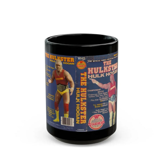 THE HULKSTER HULK HOGAN (VHS COVER) - Black Coffee Mug 15oz - Go Mug Yourself