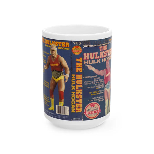 THE HULKSTER HULK HOGAN (VHS COVER) - White Coffee Mug-15oz-Go Mug Yourself