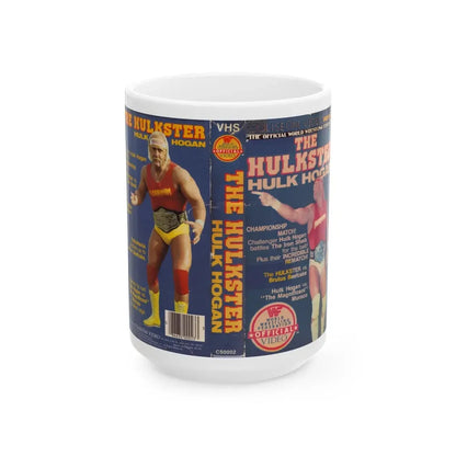 THE HULKSTER HULK HOGAN (VHS COVER) - White Coffee Mug 15oz - Go Mug Yourself