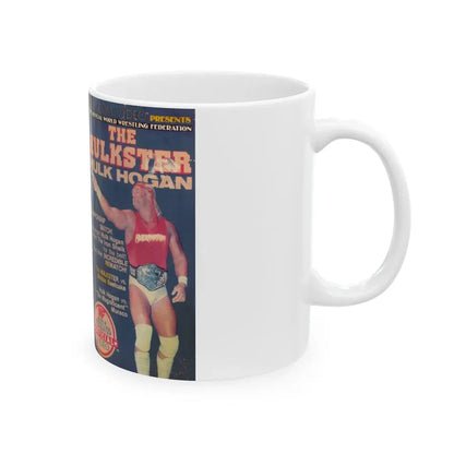 THE HULKSTER HULK HOGAN (VHS COVER) - White Coffee Mug - Go Mug Yourself
