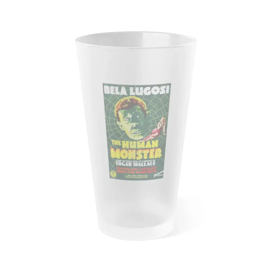 THE HUMAN MONSTER (2) 1939 Movie Poster - Frosted Pint Glass 16oz Default Title - Go Mug Yourself