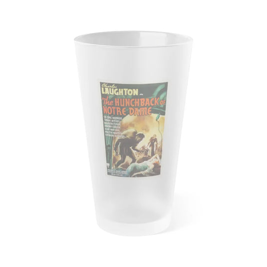 THE HUNCHBACK OF NOTRE DAME 1939 Movie Poster - Frosted Pint Glass 16oz-16oz-Frosted-Go Mug Yourself