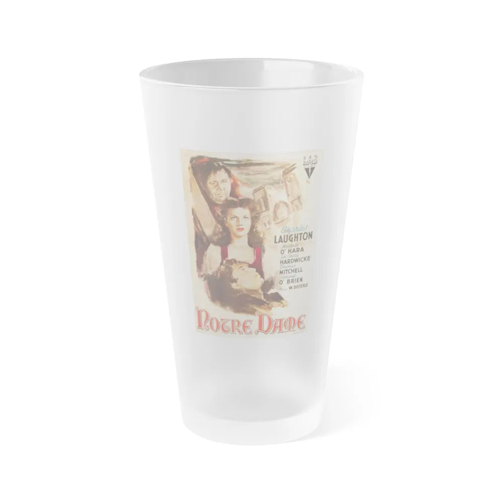 THE HUNCHBACK OF NOTRE DAME 1948 Movie Poster - Frosted Pint Glass 16oz-16oz-Frosted-Go Mug Yourself