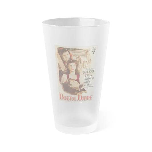 THE HUNCHBACK OF NOTRE DAME 1948 Movie Poster - Frosted Pint Glass 16oz-16oz-Frosted-Go Mug Yourself