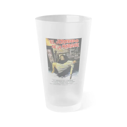 THE HUNCHBACK OF THE MORGUE 1973 Movie Poster - Frosted Pint Glass 16oz Default Title - Go Mug Yourself