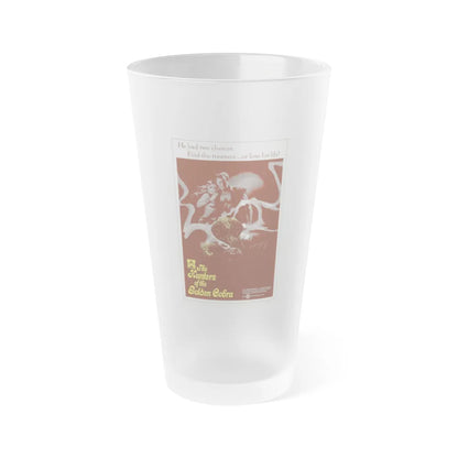 THE HUNTERS OF THE GOLDEN COBRA (2) 1982 Movie Poster - Frosted Pint Glass 16oz-Go Mug Yourself