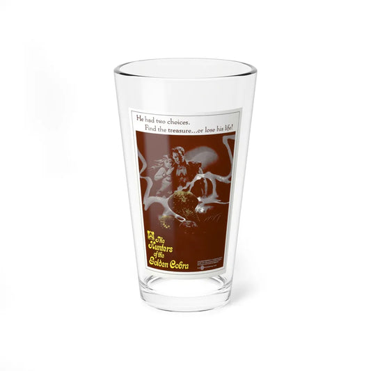 THE HUNTERS OF THE GOLDEN COBRA (2) 1982 Movie Poster - Pint Glass 16oz-16oz-Go Mug Yourself