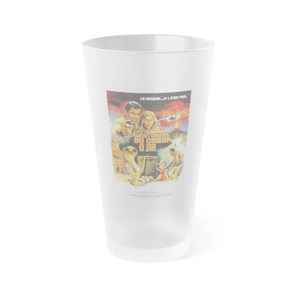 THE HUNTERS OF THE GOLDEN COBRA (FRENCH) 1982 Movie Poster - Frosted Pint Glass 16oz-16oz-Frosted-Go Mug Yourself