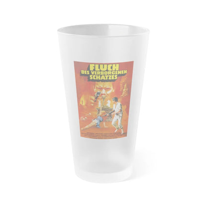 THE HUNTERS OF THE GOLDEN COBRA (GERMAN) 1982 Movie Poster - Frosted Pint Glass 16oz-16oz-Frosted-Go Mug Yourself