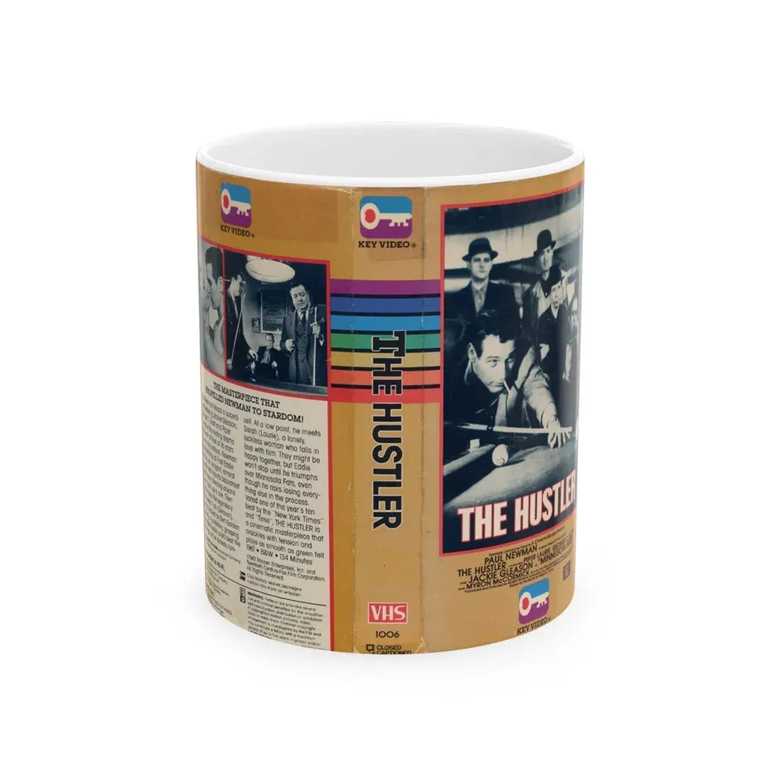 THE HUSTLER (VHS COVER) - White Coffee Mug 11oz - Go Mug Yourself