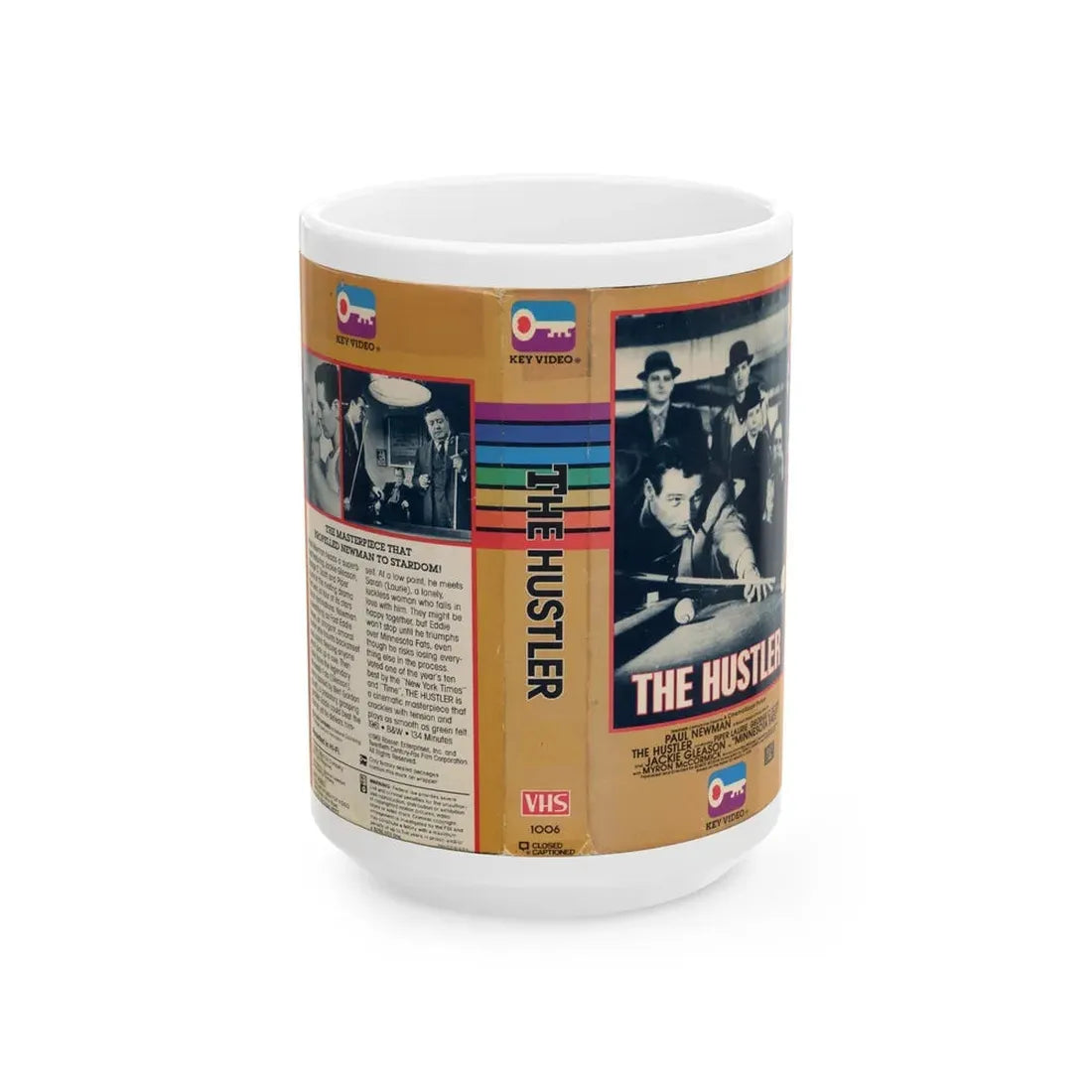 THE HUSTLER (VHS COVER) - White Coffee Mug 15oz - Go Mug Yourself