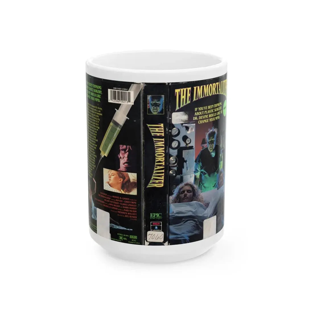 THE IMMORTALIZER (VHS COVER) - White Coffee Mug 15oz - Go Mug Yourself