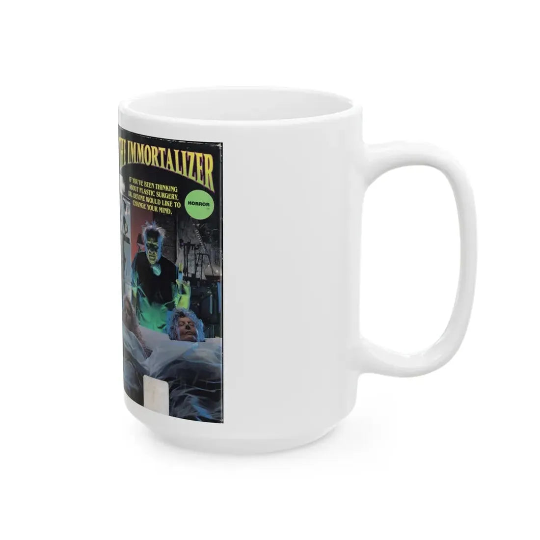 THE IMMORTALIZER (VHS COVER) - White Coffee Mug - Go Mug Yourself