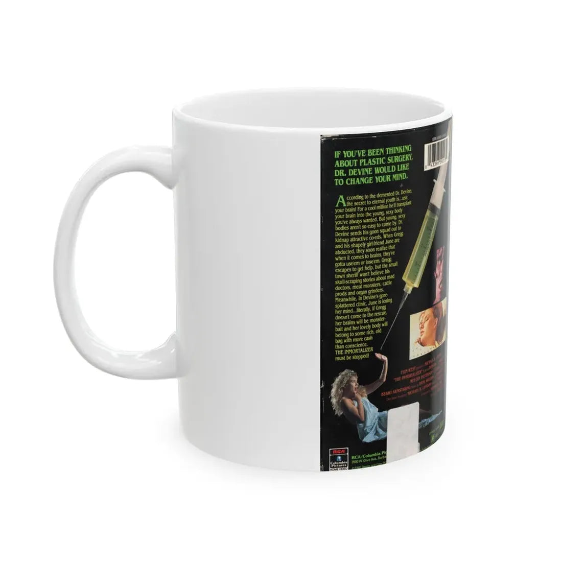 THE IMMORTALIZER (VHS COVER) - White Coffee Mug - Go Mug Yourself