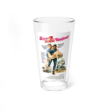 THE INCREDIBLE 2 HEADED TRANSPLANT 1971 Movie Poster - Pint Glass 16oz-16oz-Go Mug Yourself