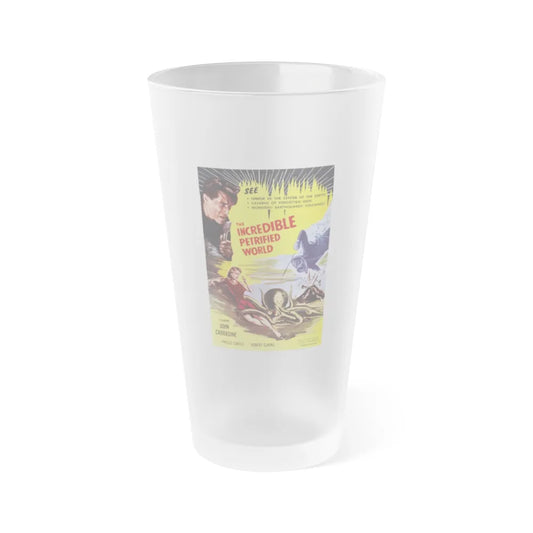 THE INCREDIBLE PETRIFIED WORLD 1959 Movie Poster - Frosted Pint Glass 16oz-16oz-Frosted-Go Mug Yourself