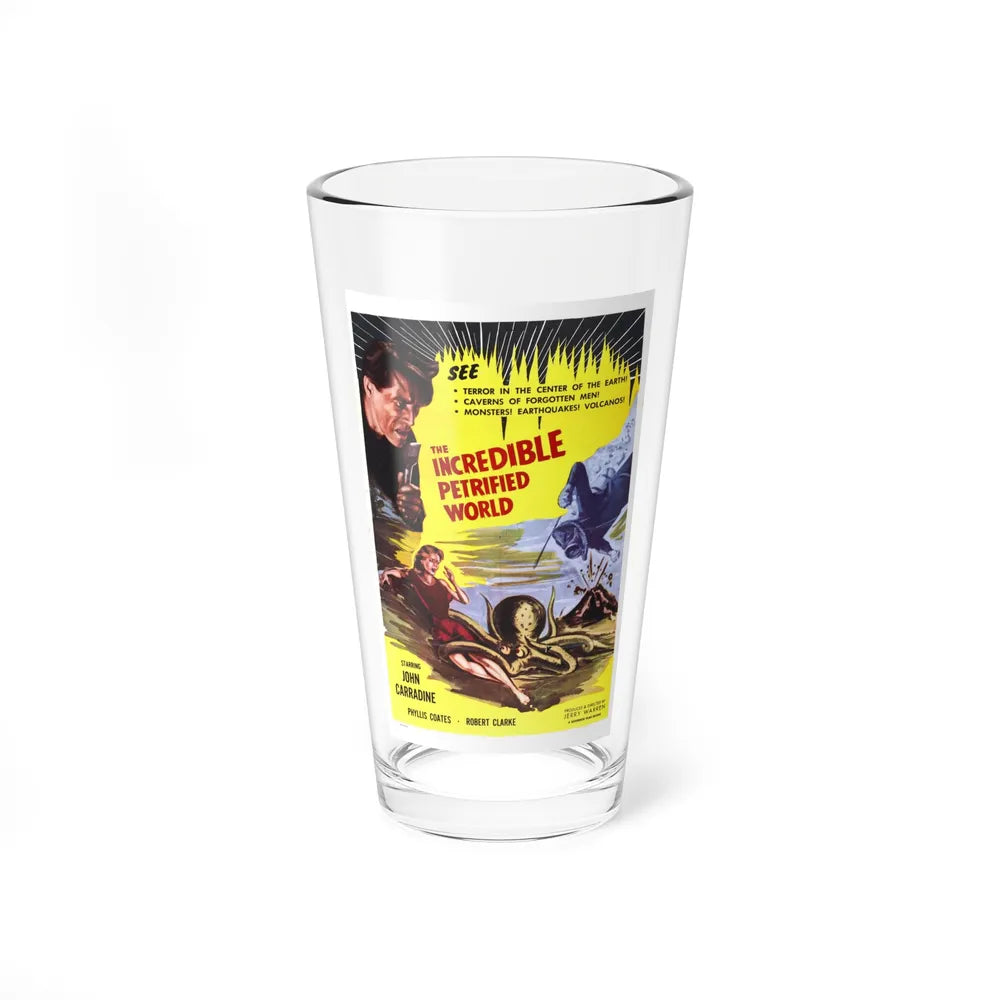 THE INCREDIBLE PETRIFIED WORLD 1959 Movie Poster - Pint Glass 16oz-16oz-Go Mug Yourself