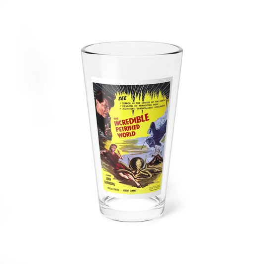 THE INCREDIBLE PETRIFIED WORLD 1959 Movie Poster - Pint Glass 16oz 16oz - Go Mug Yourself