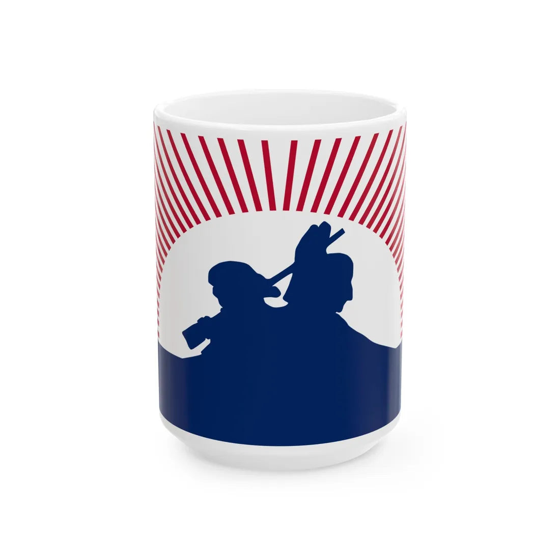 The Indian and Pioneer Banner (India) White Coffee Mug 15oz - Go Mug Yourself