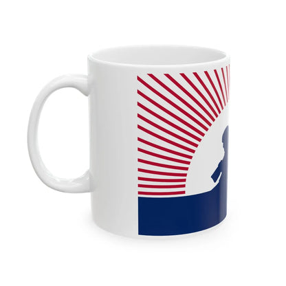 The Indian and Pioneer Banner (India) White Coffee Mug - Go Mug Yourself