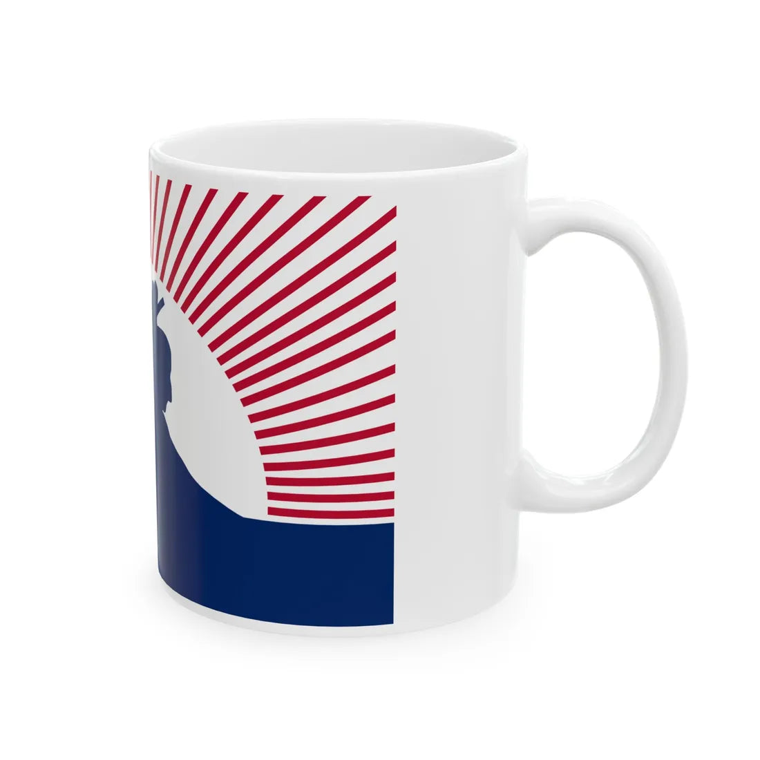 The Indian and Pioneer Banner (India) White Coffee Mug - Go Mug Yourself