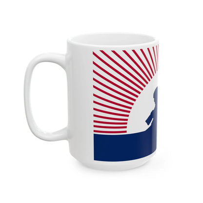 The Indian and Pioneer Banner (India) White Coffee Mug - Go Mug Yourself
